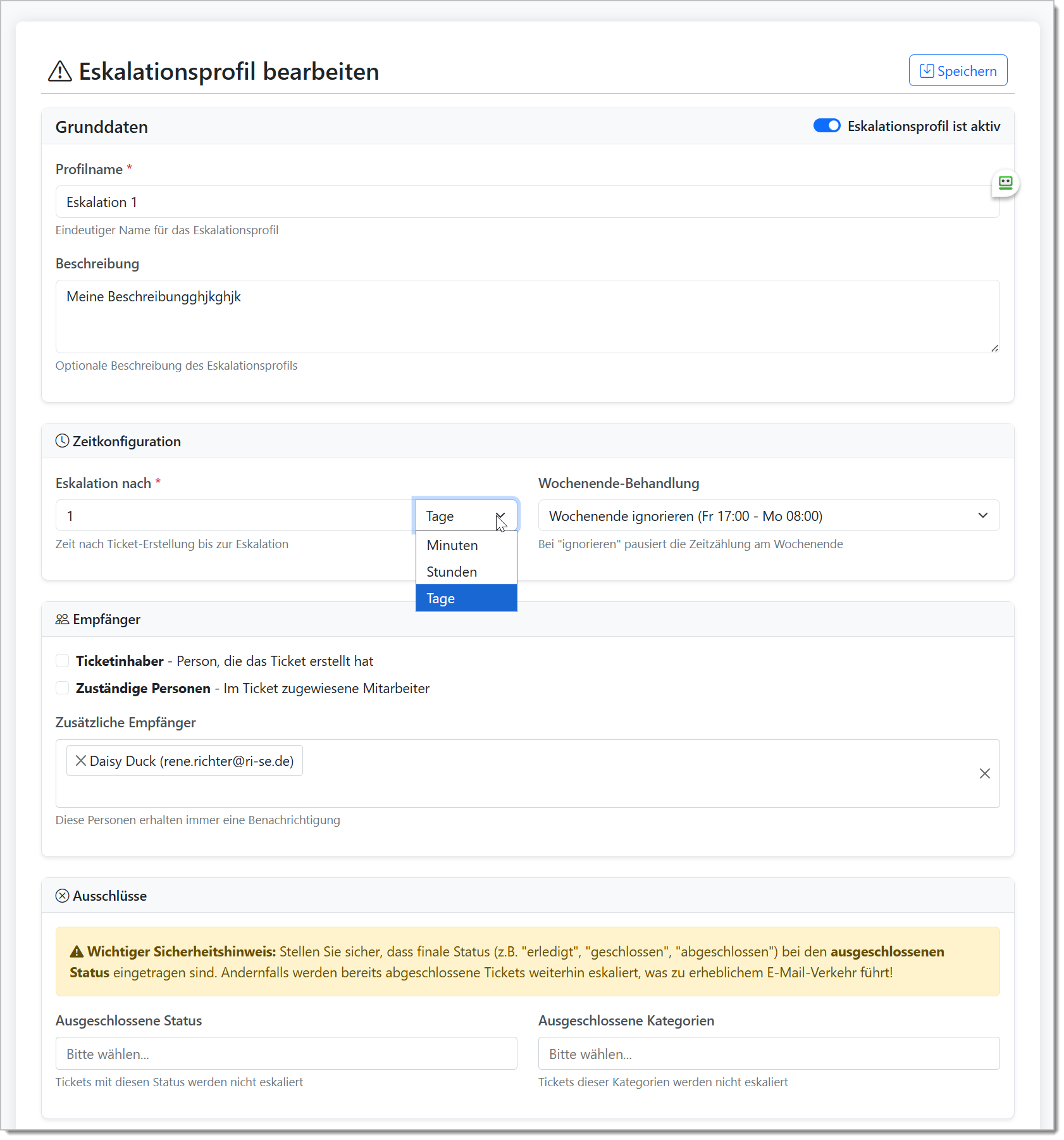 Eskalationsmanagement