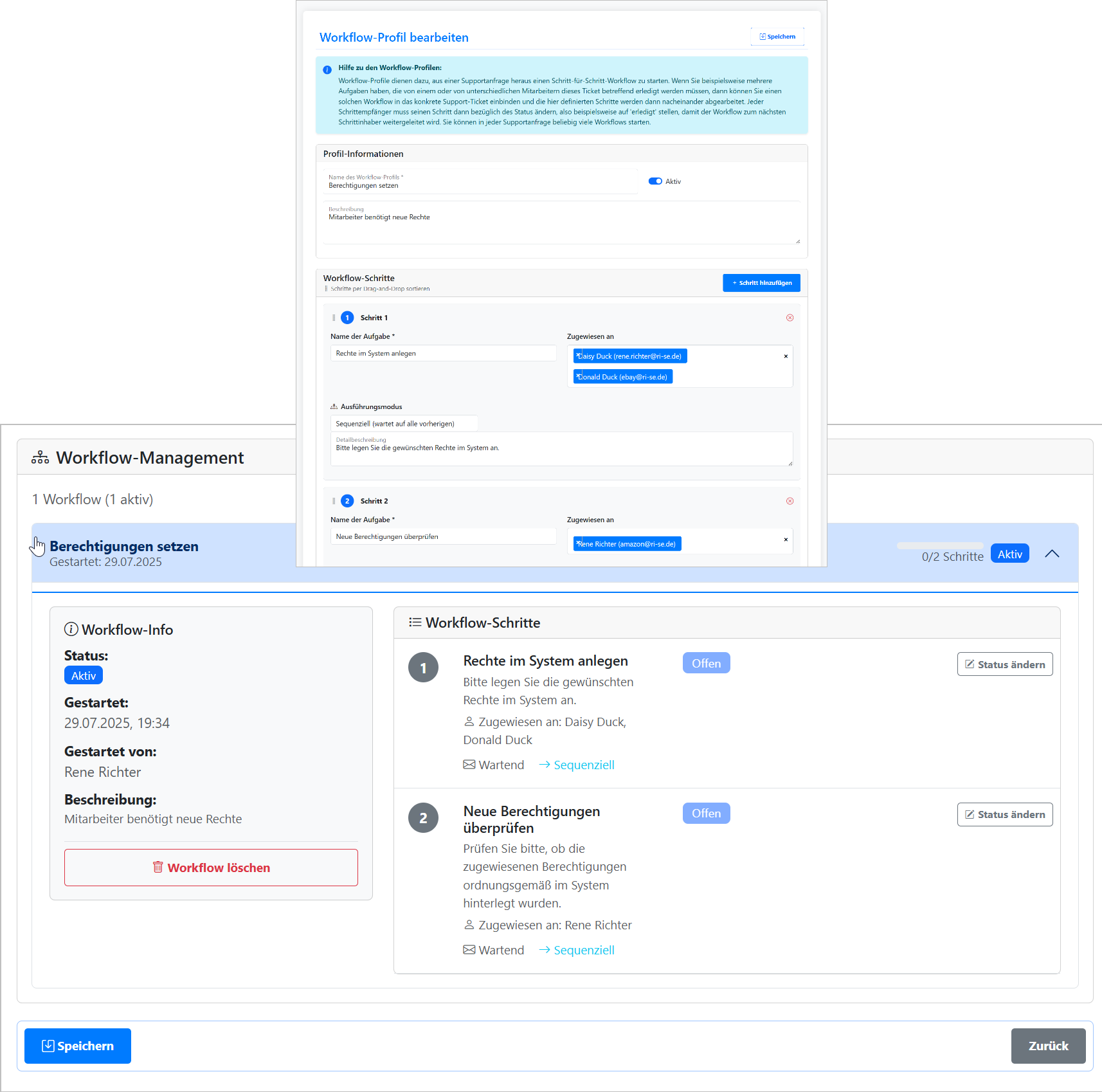 Workflow-Mechanismus