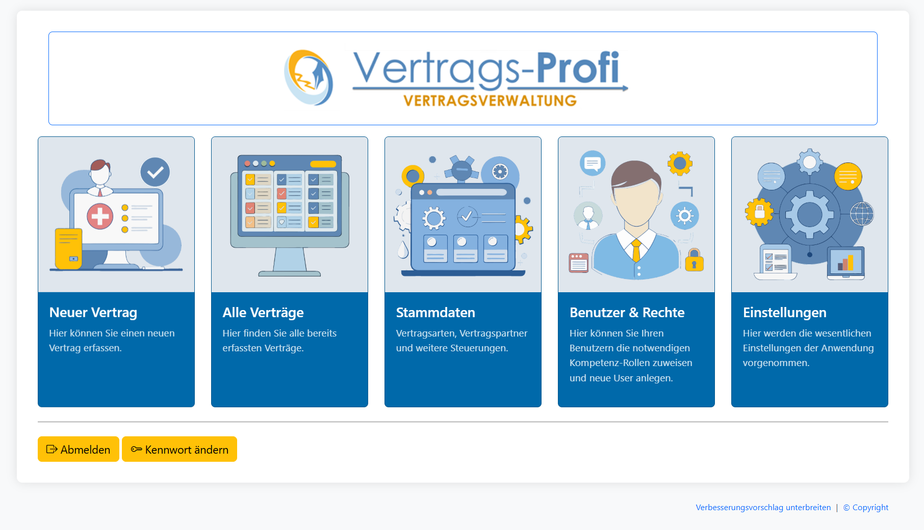 Vertrags-Profi Dashboard